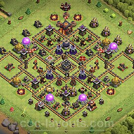 Base plan TH10 Max Levels with Link for Farming 2021, #143
