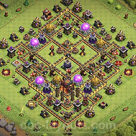 Base plan TH10 Max Levels with Link for Farming 2021, #157