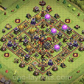 Base plan TH10 (design / layout) with Link, Hybrid for Farming 2023, #165