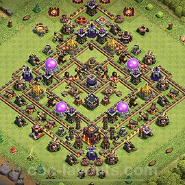 Base plan TH10 Max Levels with Link for Farming 2023, #168