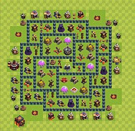 Base plan TH10 (design / layout) for Farming, #17