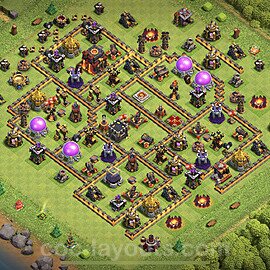Base plan TH10 (design / layout) with Link, Hybrid for Farming 2023, #180