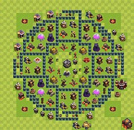 Base plan TH10 (design / layout) for Farming, #19