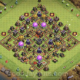 Base plan TH10 Max Levels with Link, Anti 3 Stars for Farming 2023, #194