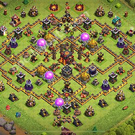 Base plan TH10 (design / layout) with Link, Anti Everything for Farming 2025, #226