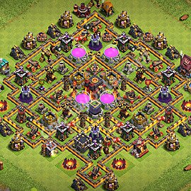 Farming Base Village HDV 10 + Lien (Link), Hybride 2026 - Hôtel de Ville 10 Base Copier - #228