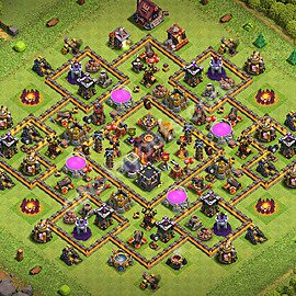 Farming Base Village HDV 10 + Lien (Link), Anti 3 étoiles 2026 - Hôtel de Ville 10 Base Copier - #230
