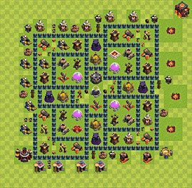 Base plan TH10 (design / layout) for Farming, #30