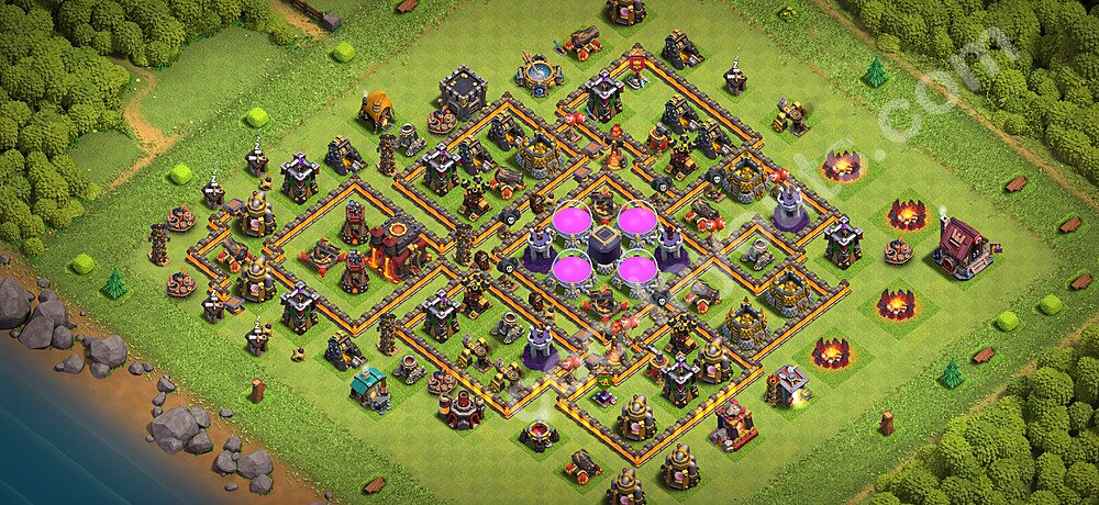 Gute Base für Farm RH10 + Link, Anti Alles 2026 - COC Rathaus 10 - #174