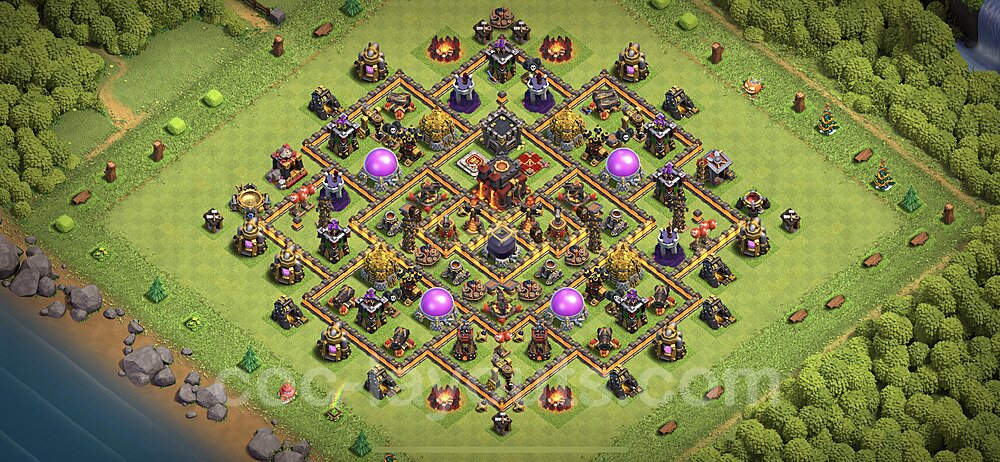 Base plan TH10 (design / layout) with Link, Hybrid for Farming 2023, #176