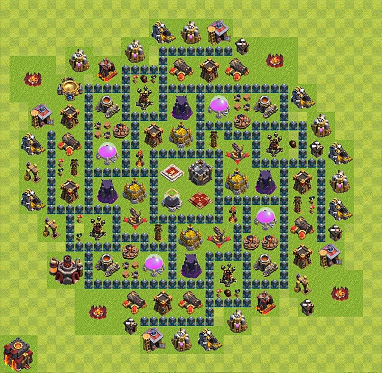 Gute Base für Farm RH10 - COC Rathaus 10 - #20