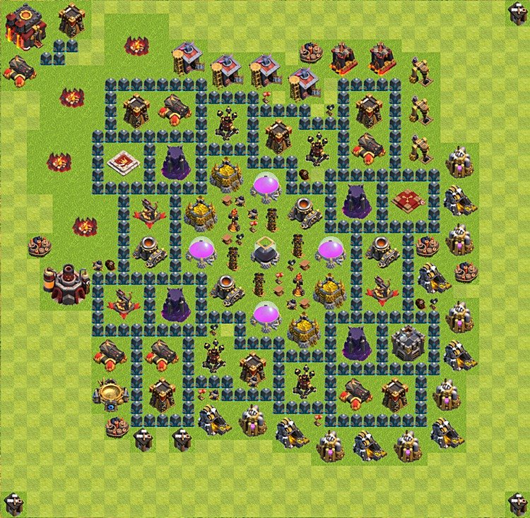 Base plan TH10 (design / layout) for Farming, #5