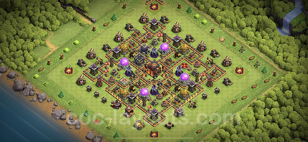 Base plan TH10 (design / layout) with Link, Hybrid for Farming 2023, #56
