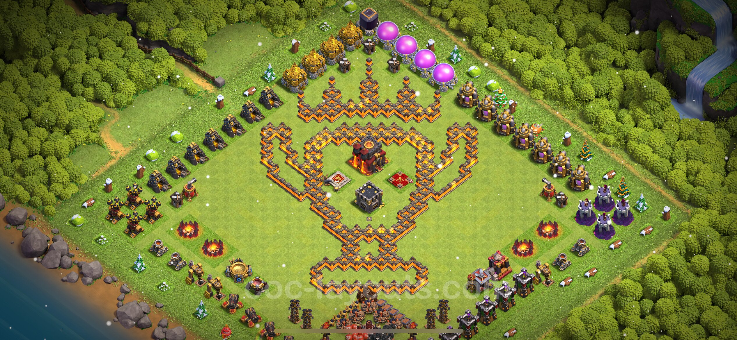 Best Funny Troll Base Th10 With Link 2023 Town Hall Level 10 Art Base Copy 26 7484