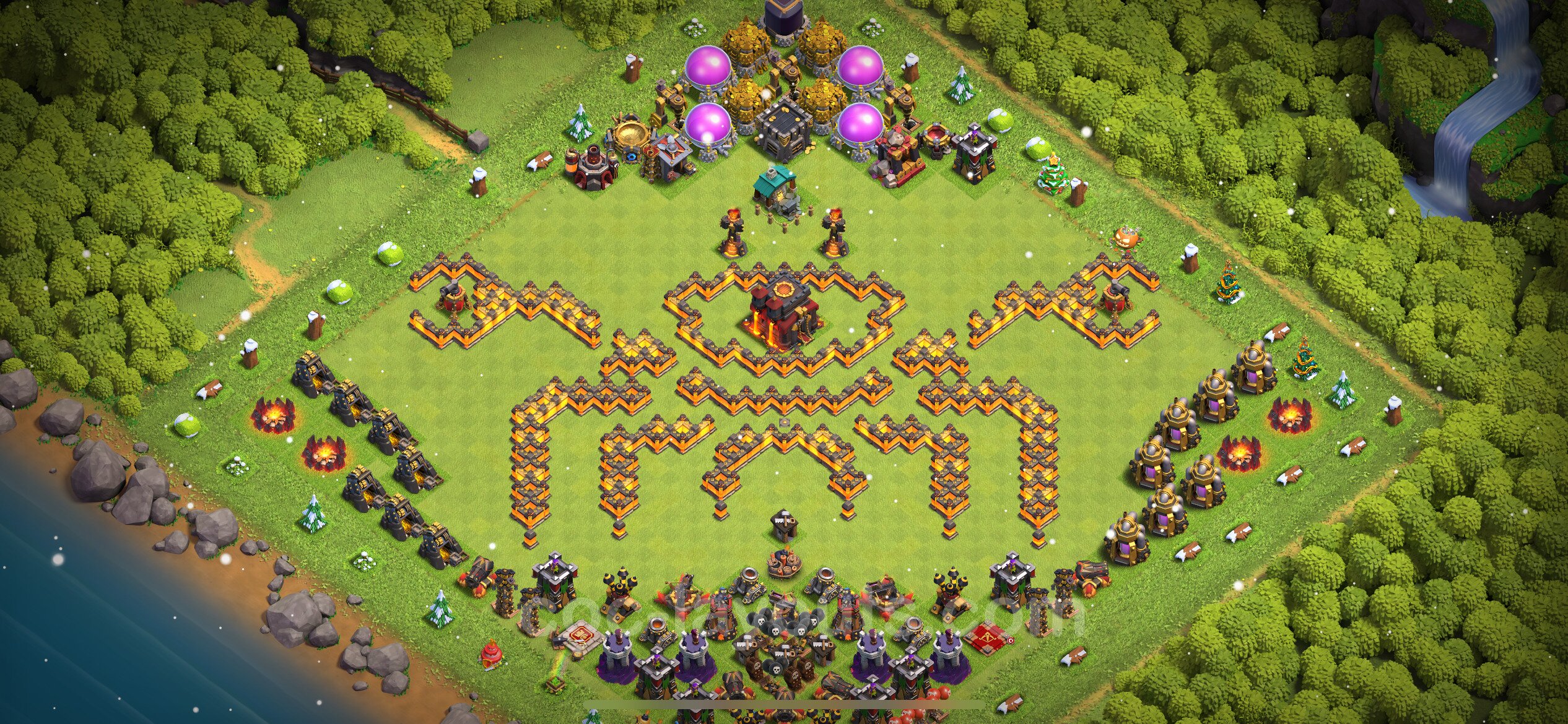 Best Funny Troll Base Th10 With Link 2023 Town Hall Level 10 Art Base Copy 27 7509