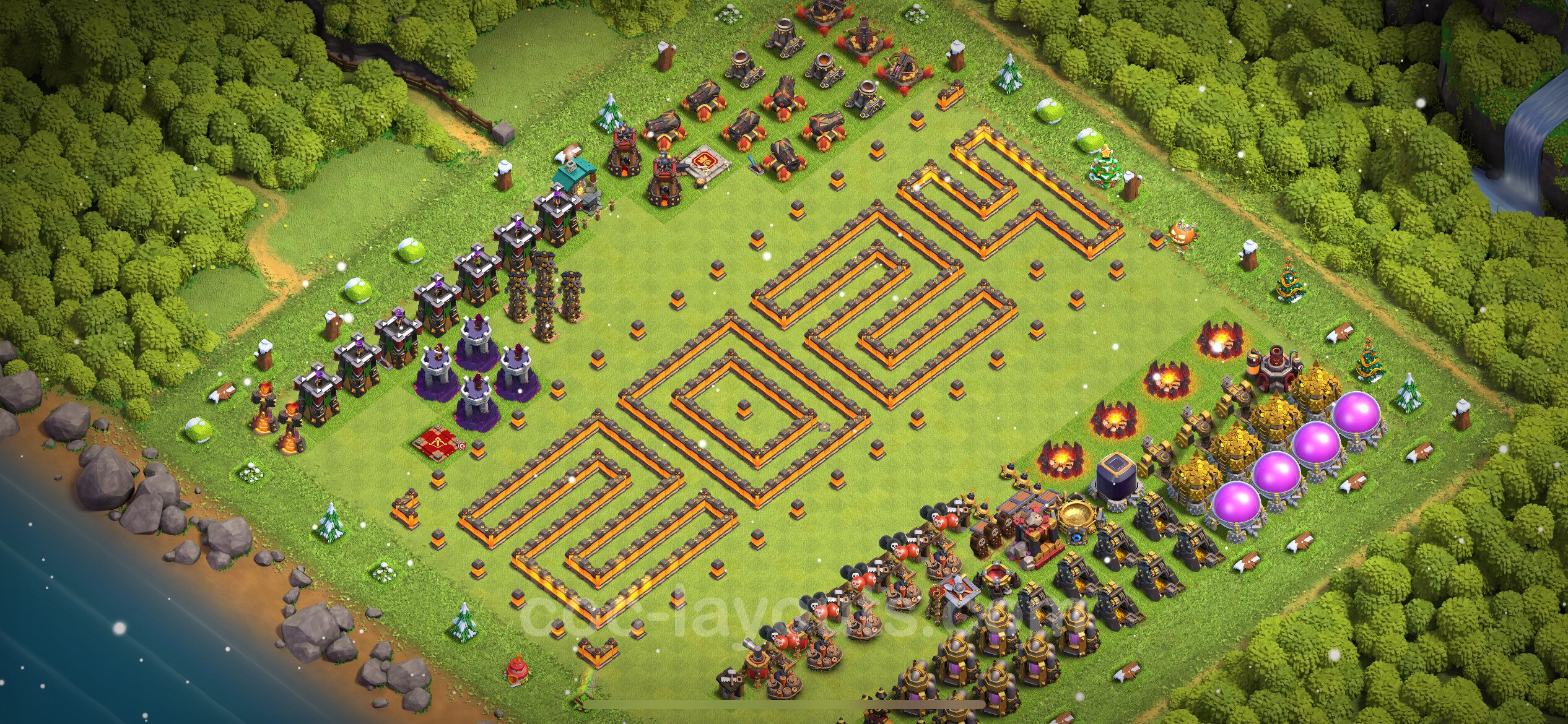 Best Funny Troll Base Th10 With Link 2023 Town Hall Level 10 Art Base Copy 28 7778