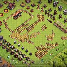 Municipio livello 10 Troll Funny Base + Link - Miglior Art Disposizione Villaggio COC 2024 TH10 - #44