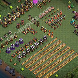 TH10 Funny Troll Base Plan with Link, Copy Town Hall 10 Art Design 2026, #53