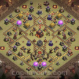 Die Anti 3 Sterne Clan War Base RH10 + Link, Anti Alles 2022 - COC Rathaus Level 10 Kriegsbase (CK / CW) - #103