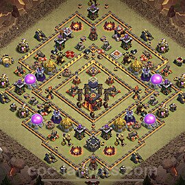 TH10 Anti 2 Stars CWL War Base Plan with Link, Anti Everything, Copy Town Hall 10 Design 2023, #11