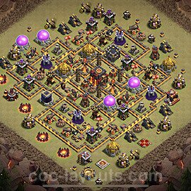 Die Anti 3 Sterne Clan War Base RH10 + Link 2022 - COC Rathaus Level 10 Kriegsbase (CK / CW) - #113