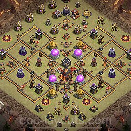 TH10 Max Levels CWL War Base Plan with Link, Anti Everything, Copy Town Hall 10 Design, #12