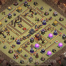 Die Clan War Base RH10 + Link 2024 - COC Rathaus Level 10 Kriegsbase (CK / CW) - #138