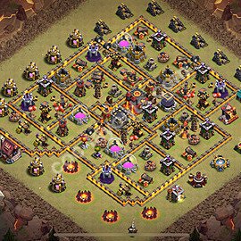 Top Anti 3 Etoiles Base de Guerre HDV 10 + Lien (Link), Anti tout 2025 gdc - Hôtel de Ville 10 Base Copier - #154