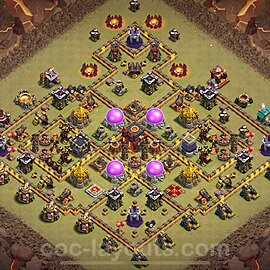 TH10 Max Levels CWL War Base Plan with Link, Hybrid, Copy Town Hall 10 Design 2024, #174