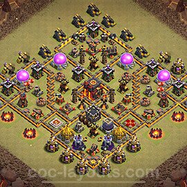 TH10 War Base Plan with Link, Anti Everything, Hybrid, Copy Town Hall 10 CWL Design 2024, #175