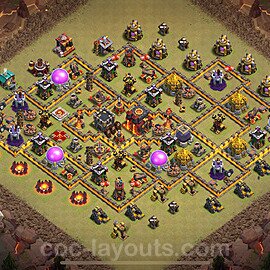 Die Clan War Base RH10 + Link 2024 - COC Rathaus Level 10 Kriegsbase (CK / CW) - #180