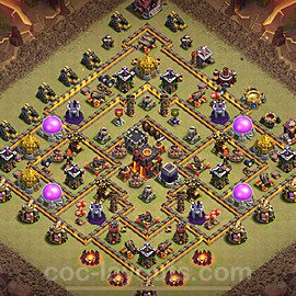 Die Clan War Base RH10 + Link, Anti Alles, Hybrid 2024 - COC Rathaus Level 10 Kriegsbase (CK / CW) - #184