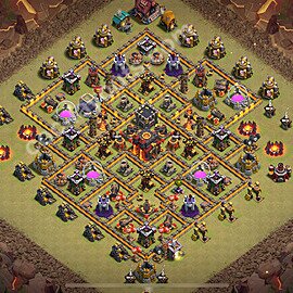 Top Maxé Base de Guerre HDV 10 + Lien (Link), Hybride 2025 gdc - Hôtel de Ville 10 Base Copier - #188