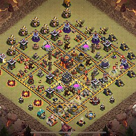 TH10 Max Levels CWL War Base Plan with Link, Anti Everything, Copy Town Hall 10 Design 2025, #190
