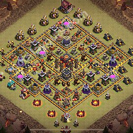 Непобедимая База ТХ 10 2025 Анти 2 Звезды для Лиги Войны Кланов (КВ / ЛВК) Скопировать, Анти Все, #192