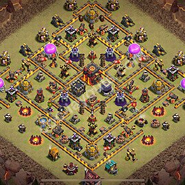 Top Base de Guerre HDV 10 + Lien (Link), Hybride 2026 gdc - Hôtel de Ville 10 Base Copier - #196