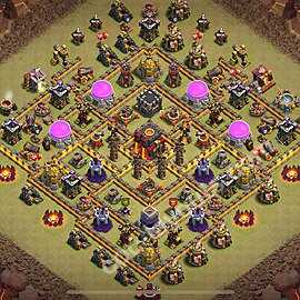 Municipio livello 10 Base di Guerra + Link - Miglior Disposizione Villaggio COC 2026 TH10 - #197