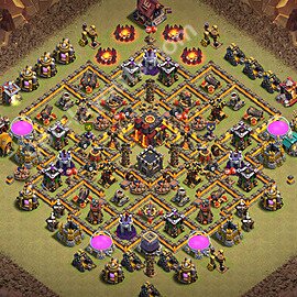 Top Anti 3 Etoiles Base de Guerre HDV 10 + Lien (Link) 2026 gdc - Hôtel de Ville 10 Base Copier - #201