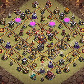 Municipio livello 10 Base di Guerra + Link - Anti 3 Stelle Disposizione Villaggio COC 2026 TH10 - #203