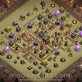 TH10 Max Levels CWL War Base Plan with Link, Anti Everything, Copy Town Hall 10 Design, #25