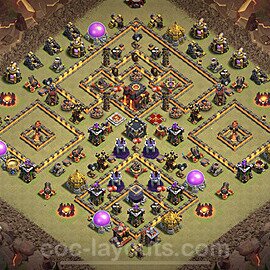TH10 Max Levels CWL War Base Plan with Link, Anti Everything, Copy Town Hall 10 Design, #43