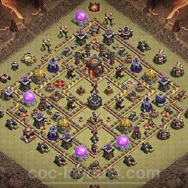 Municipio livello 10 Base di Guerra + Link, Anti Air / Dragon - Miglior Disposizione Villaggio COC 2023 TH10 - #50