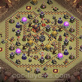 TH10 War Base Plan with Link, Anti Everything, Copy Town Hall 10 CWL Design 2023, #51