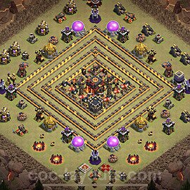TH10 Max Levels CWL War Base Plan with Link, Anti Everything, Copy Town Hall 10 Design 2023, #55