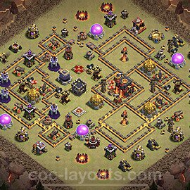 Municipio livello 10 Base di Guerra + Link, Anti Air / Dragon - Anti 3 Stelle Disposizione Villaggio COC 2023 TH10 - #7