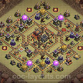 TH10 Max Levels CWL War Base Plan with Link, Anti 3 Stars, Anti Air / Dragon, Copy Town Hall 10 Design 2023, #9