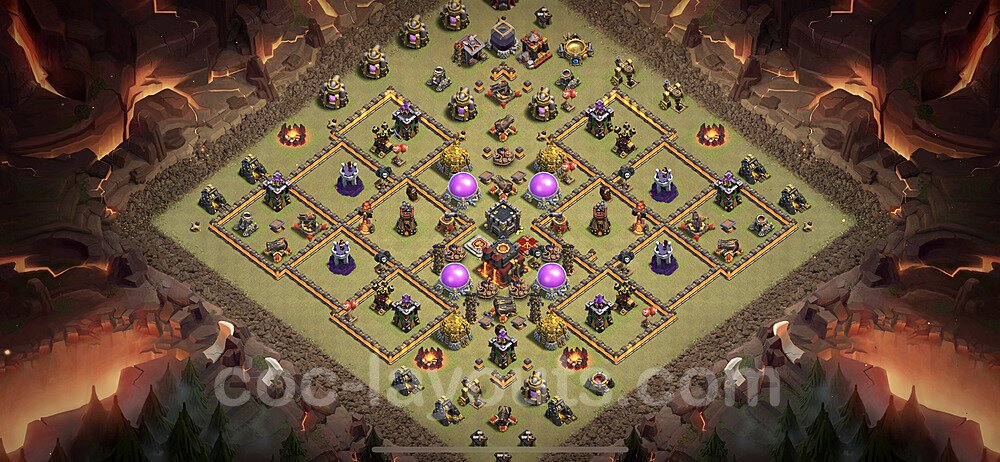 TH10 Max Levels War Base Plan with Link, Copy Town Hall 10 Design 2020, #12