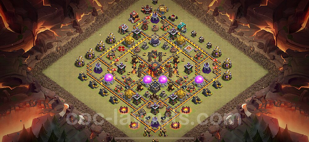 Die Maximal Clan War Base RH10 + Link, Anti Alles 2024 - COC Rathaus Level 10 Kriegsbase (CK / CW) - #179