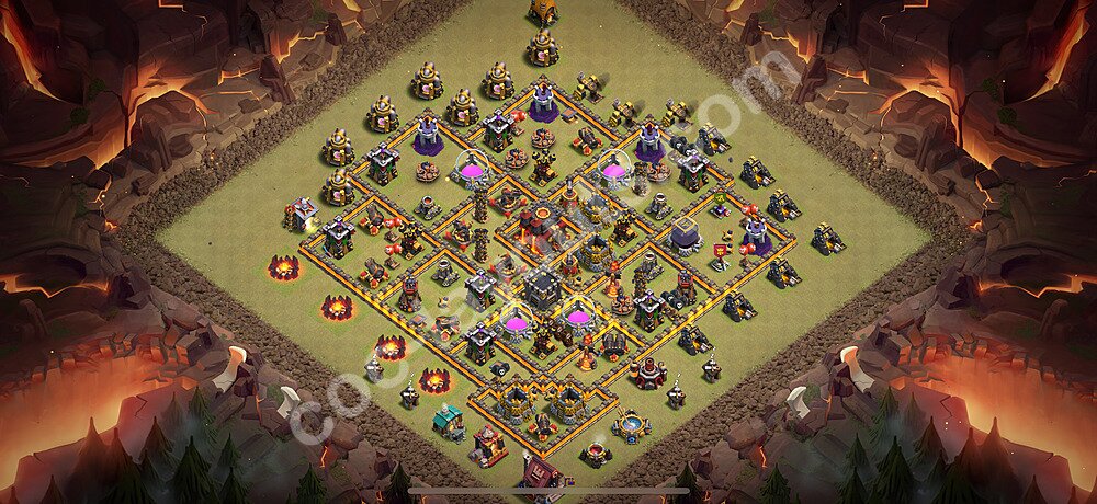 Municipio livello 10 Base di Guerra + Link, Anti tutto - Maxato Disposizione Villaggio COC 2026 TH10 - #190