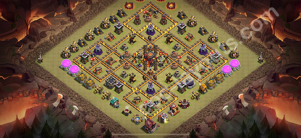 Die Clan War Base RH10 + Link 2026 - COC Rathaus Level 10 Kriegsbase (CK / CW) - #198